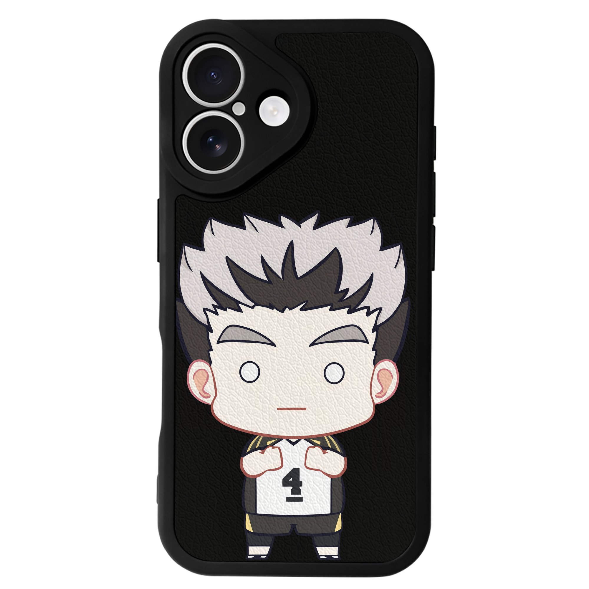 （画像用） ハイキュー!! Haikyu!! 【iPhone 16シリーズ対応】シリコンスマホケース（レザー調） 材質：シリコン